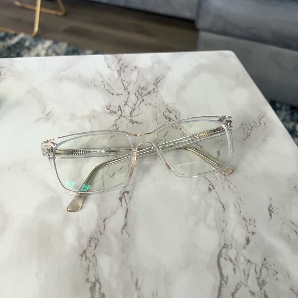 Clear Kirby Pair glasses with prescription